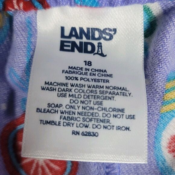 Christmas Sleep Pajama Pants Falls Creek Lands End Womens Size 18 - Picture 4 of 7